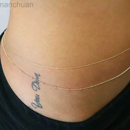 Waist Chain Belts Trendy Sexy Infinity Symbol Belly Chain Fashion Bikini Waist Link Necklaces Body Jewellery for Women Accessories Female New d240430