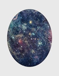 3D Gorgeous Starry Universe Round Area Rugs Living Room Children Chair Tent Nonslip Floor Mat Bedroom Kids Play Game Carpets4026402