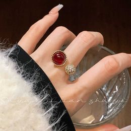 Jewellery master designs high quality rings Luxury Red Ring Womens Style Silver with common cleefly