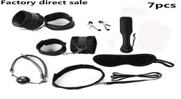 Fetish BDSM Sex Bondage Restraint Kit Games Erotic Accessories for Couples Mask Collar Mouth Gag Handcuffs Sex Toys3198599