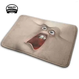 Carpets Aaargh !!! Soft House Family Anti-Slip Mat Rug Carpet Scream Funny Thing Brown Clear Mouth Teeth Cartoon