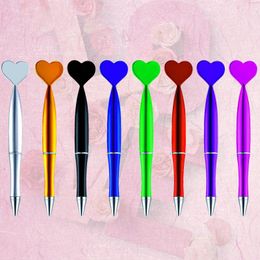 16Pcs Heart-shape Pens Adorable Portable Accessories Valentine's Party Cute Supplies Rotation Shape Stationery