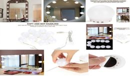 10 Bulbs Vanity LED Makeup Mirror Lights Dimmable Bulb WarmCold Tones Dressing Mirror Decorative LED Bulbs Kit Makeup Accessory4505486