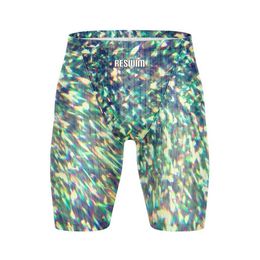 Men's Swimwear Summer mens swimming interference machine swimsuit sports training tight shorts new beach diving surfing pants quick drying Q240429