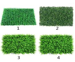 40x60cm Wedding flower Grass Mat Green Artificial Plant Lawns Landscape Carpet for Home Garden Wall Decoration Fake Grass19628388