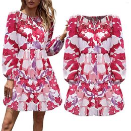 Casual Dresses Valentine's Day Women's Long Sleeve Dating Beach Loose Dress A Line Fall For Women Backless Sweater