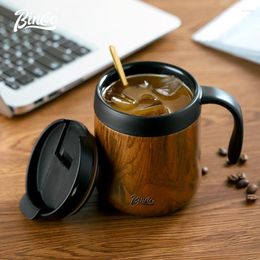 Coffee Pots BINCOO Mug 304 Stainless Steel Thermal And Cold Insulation Latte Cup Large-Capacity For Home Office 350ML/500ML