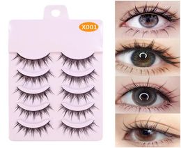 False Eyelashes Manga Lashes 2022 Est 5 Pairs Wispy Cosplay Anime Korean Makeup PackFalse FalseFalse4901550