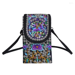 Evening Bags Women Vintage Chinese National Style Ethnic Shoulder Bag Embroidery Boho Hippie Tassel Tote Messenger For Girl 2024 Summer