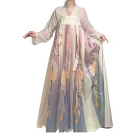 Ethnic Clothing New Chinese Ancient Costume Female Princess Fairy Skirt Elegant Fashion Trend Girl Asian Retro Dress Hanfu Traditional Cosplay