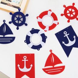 Party Decoration Infant Bunting Anchor Banner Garland Nautical Pirate Ornament Theme Wedding