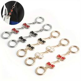 Keychains Lanyards 1 Cherry Crossbody bag extension decorative chain gift for best friends family birthdays graduation bag extension chain Q240429