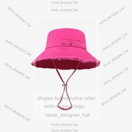 Designer Jacquemes Hat 2023 New Ins Fringe Fisherman For Women's Spring And Summer Outings Sunshade For Korean Fashion Couple Pink Pot 3212