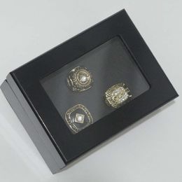 Gjiq Band Rings Baseball 1966 1970 1983 Baltimore Oriole Championship Ring 3 Solid Black Wooden Box Set E0ii