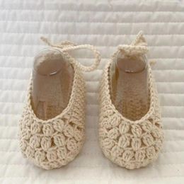 First Walkers Lovely Born Socks Baby Cotton Knitted Shoes Male And Female Summer Beach Wool Handmade