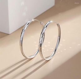 Hoop Earrings 925 Sterling Silver Platinum Plated Large Jewellery For Women Fashion Gift90267959937066