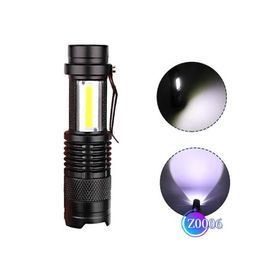 Charging Flashlight Outdoor Strong Tactical Flashlights Torches ery USB Charging LED Flash Light COB Zoomable Waterproof Tactical Torch Lamp Bulbs Lantern VJ68