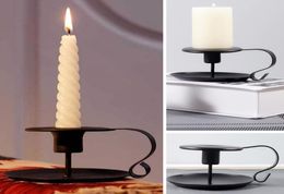 Retro Taper Candlestick Holder Iron European Style Candlesticks Stand Candle Holder For Party Xmas Christmas Birthday HH925239775462