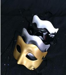 Express Venetian Party Mask Roman Gladiator Halloween Party Masks Mardi Gras Masquerade Mask Color Gold Silver Black Whit7312998