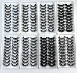 10Pairs 3D Faux Mink Eyelashes Natural Thick Long False Eyelash Dramatic Fake Lashes Makeup Extension Eyelashes maquiagem4878110