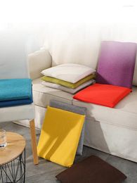 Pillow Chair Seat Pad Memory Foam Cotton Shell Filling Dining With Ties Non-Slip Dinning