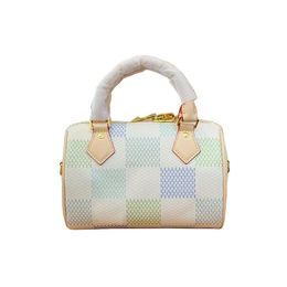 LOULS VUTT Women Small Totes Ladies Classic Bags Checkerboard Purse Handbag Designers Shouder Contrast Messenger Travel 20cm Handbags Pouch