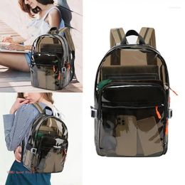 Backpack Fashionable Large Travel Daypacks PVC Laptop Backpacks Clear School Bag