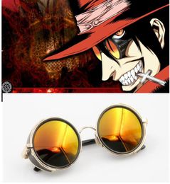 Anime HELLSING Alucard cosplay prop Hunter Glasses Orange Sunglasses for Men Women 2205233423357