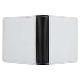 Sublimation Blank Pu Double Side Foldable Men Clutch thermal transfer Wallet printing purse A164739656