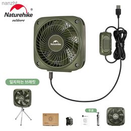 전기 팬 Naturehike 캠핑 팬 양방향 블로우 몰딩 충전 사이클 데스크톱 휴대용 3 단 발자 팬 바베큐 텐트 사무실 Fanwx