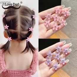 Hair Accessories 10 small flower baby hair clips mini childrens hair clips cute childrens hair clips WX