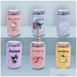 Mugs Thermo Mugs Coffee Sippy Cup Childrens Portable Pocket Tumblers Small And Lovely Class Ladies Water Bottles 280Ml Wholesale Drop Dhas2