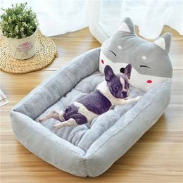 Rectangle Dog Bed Sleeping Bag Kennel Cat Puppy Sofa Bed Pet House Winter Warm Nest Soft Beds Portable for Pets Cats Basket 240123