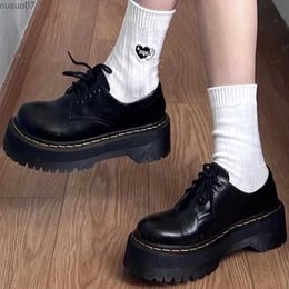 Boots Boots for Women Platform Shoes Ladies Martin Boots Female Korean Version College Jk Lolita Small Leather Shoes Zapatos De Mujer