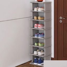 Storage Holders & Racks Vertical Shoe Rack Removable Organizer Shelf Living Room Corner Cabinet Home Furniture Shoes Storage For Close Dhmm2