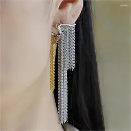 Dangle Earrings Fashion Gold Silver Mix Colour Long Metal Chain Tassel For Women Bridal Elegant Wedding Jewellery Pendant Accessories