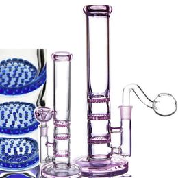 Tall Hookahs comb Bongs Percolator Water Bong Glass WaterPipes Heady Dab Rigs Smoking Pipe 14 mm Joint