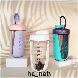 Tumblers 5 Colours 590Ml Shake Cup Fitness Protein Powder Stirring Mens And Womens Milkshake Portable Blender Bottle Sports Drop Delive Dhtsq