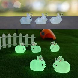 Charms 10pcs Cute Luminous Fat Rabbit Resin Charm For Diy Jewelry Making Earring Keychain Accessories Findings Supplies Bulk Wholesale