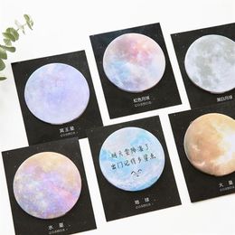 Gift Wrap 30 Sheets pack Kawaii Stars Moon Universe Theme Memo Pad Stickers Decal Sticky Note Scrapbooking Diy Notepad Diary Schoo3146
