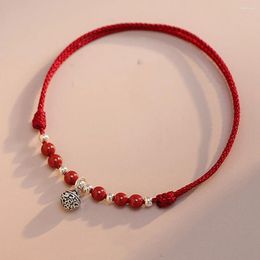 Charm Bracelets Protection Bracelet For Women And Men Lucky Bell Amulet Red Rope Handmade String Adjustable Jewellery Gift
