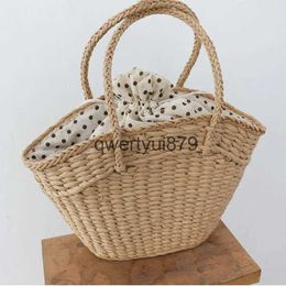 Shoulder Bags fasion raan women andbags wicker woven lady soulder bags summer beac straw bag large capacity tote dot big baskets pursesH2421