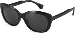 LVIOE Trendy Polarised Sunglasses for Women, Retro Jackie O Cat Eye Sunglasses for Driving, UV400 Protection LS1722