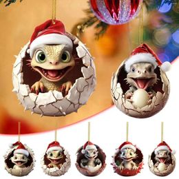 Christmas Decorations Acrylic Pendant Cute Dragon Baby Car Xmas Tree Decoration Decore For Home Year Gifts 2024