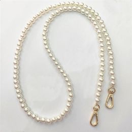 Brand Pearl Strap For Bags Handbag Accessories Purse Belt Handles Cute Bead Chain Tote Women Parts Gold Clasp Bag &2489