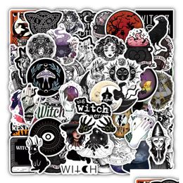 Car Stickers 54Pcs Gothic Witch Vintage Aesthetic Iti For Diy Lage Laptop Skateboard Motorcycle Bicycle Sticker Drop Delivery Mobile Dhjou