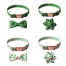 Dog Collars Flower Girl Puppy Collar Soft And Comfortable Adjustable Bowtie
