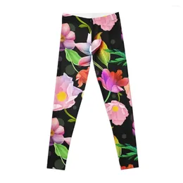 Active Pants Abstract Floral Pattern Leggings Gym's Clothing Women's Sports Womens