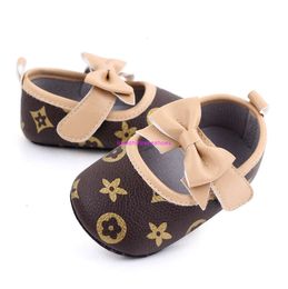 New style Baby Shoes Infat Newborn Girl First Walkers Butterfly Knot Princess For Girls Soft Soled Flats Moccasins