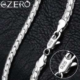 Pendants 20-60cm 925 Sterling Silver Luxury Brand Design Noble Necklace Chain For Woman Men Fashion Wedding Engagement Jewellery